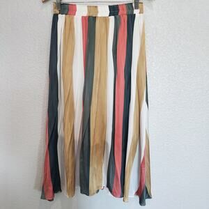 NEW Mystree Striped Maxi Skirt Size M